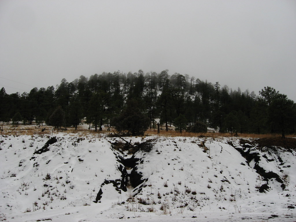 Cinder Cone volcano trek - Cinder Cone from Route 53 Near Bandera Ice Caves, New Mexico