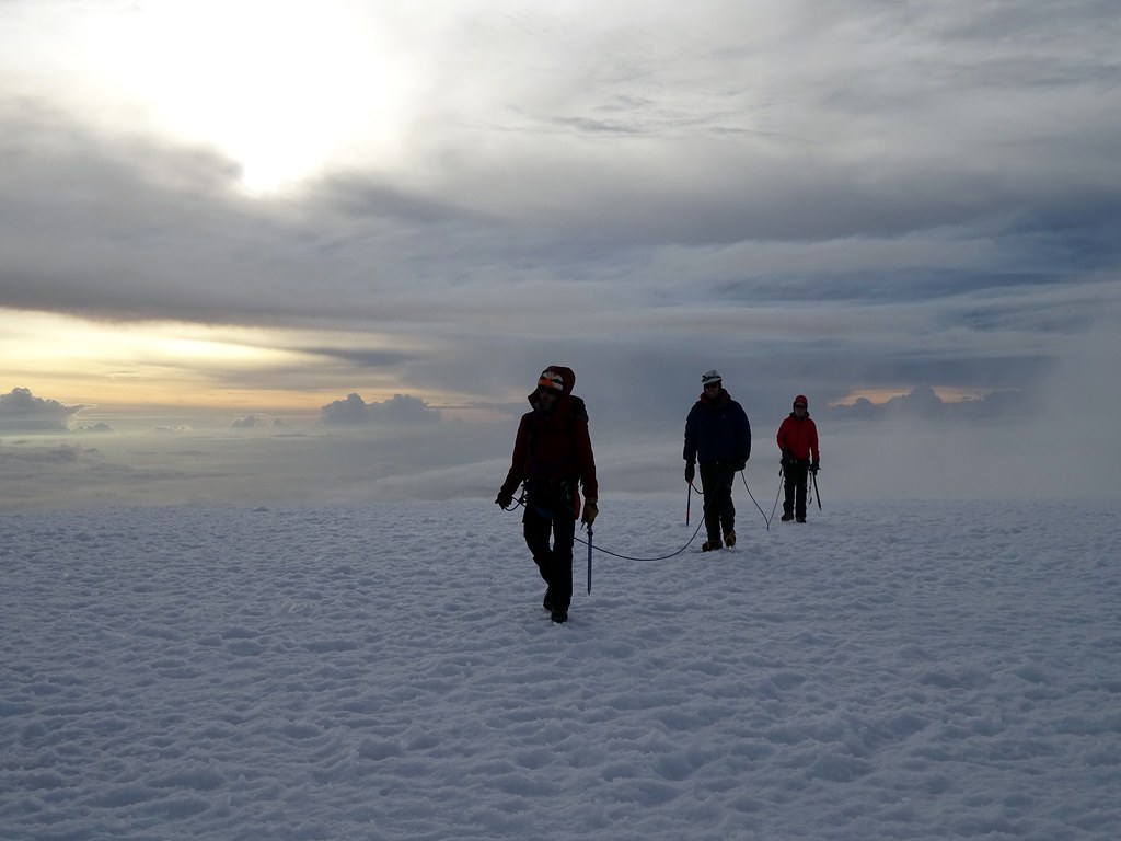 Nevado del Tolima volcano trek - On the summit plateau of Nevado del Tolima