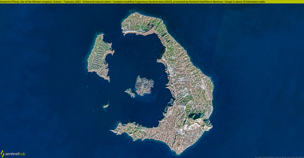 Santorini Caldera volcano trek - Santorini (Thira), site of the Minoan eruption, Greece