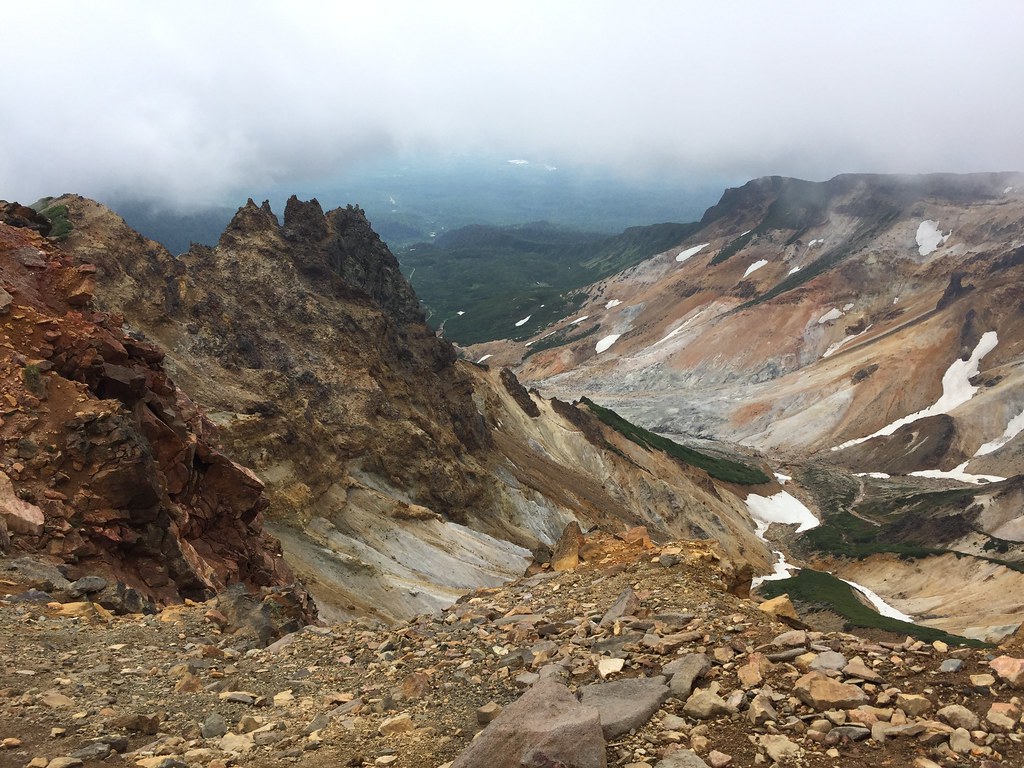 Mount Tokachi volcano trek - Tokachi-dake Trail, Hokkaido, Japan 2017