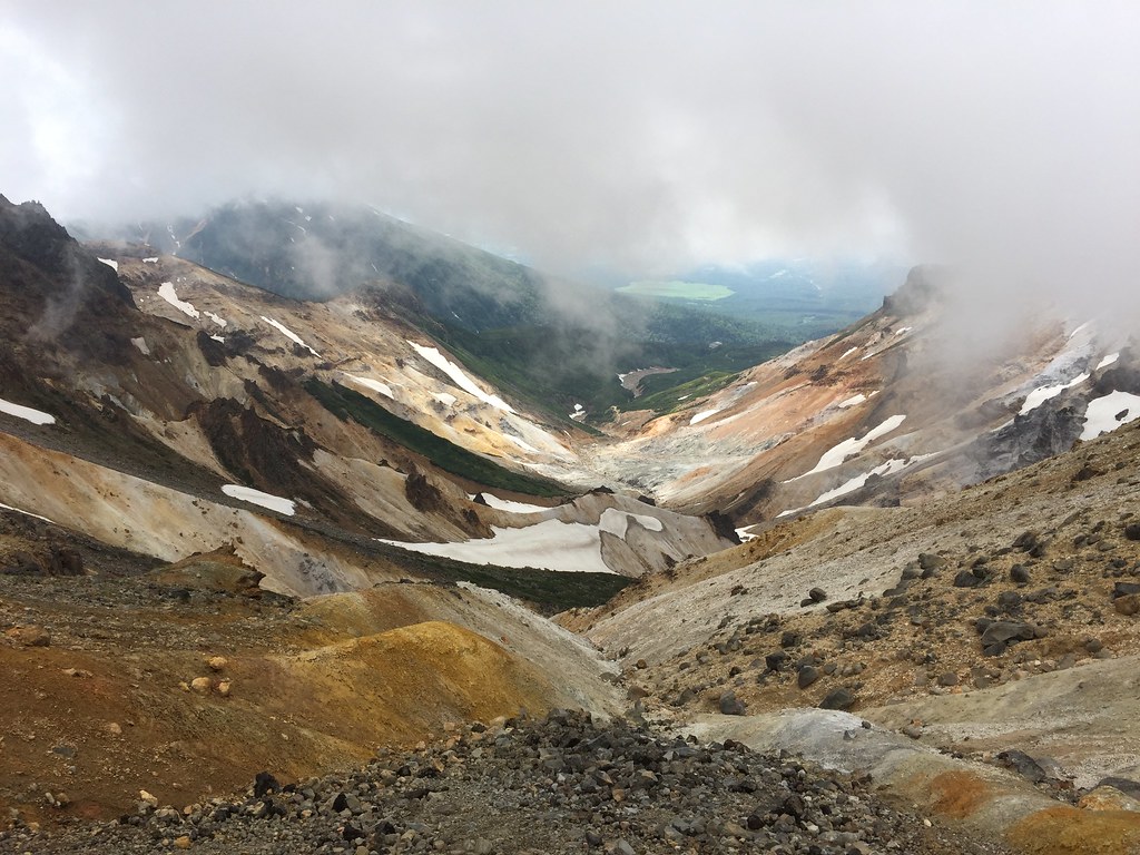 Mount Tokachi volcano trek - Tokachi-dake Trail, Hokkaido, Japan 2017