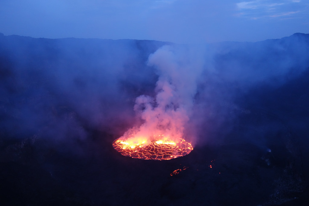 Mount Nyiragongo volcano trek - Nyiragongo crater and lava lake